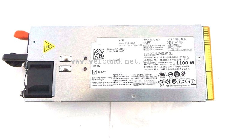 MLLSE 1100W Power Supply Unit for Dell R910 - 7001515-J100 - Tested