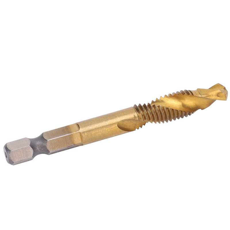 Screw Tap Thread Tap M8 HSS Screw Tap Kit High Speed Steel 6.8mm Drill Bits Hex Shank Tapping Tools Tap Drill Bits Kit