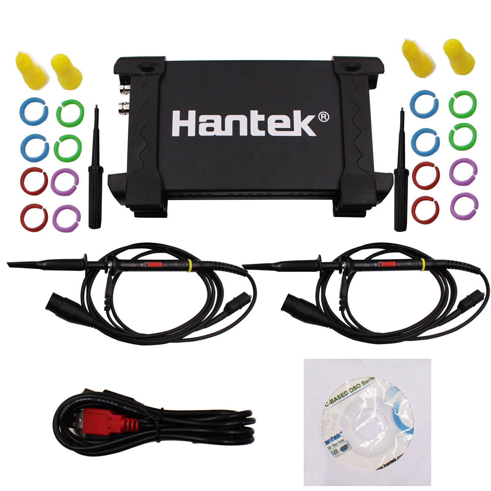 Hantek 6022BE Pc-gebaseerde Usb Digitale Storag Oscilloscoop 2 Kanalen 20Mhz 48msa/S Met Originele Doos