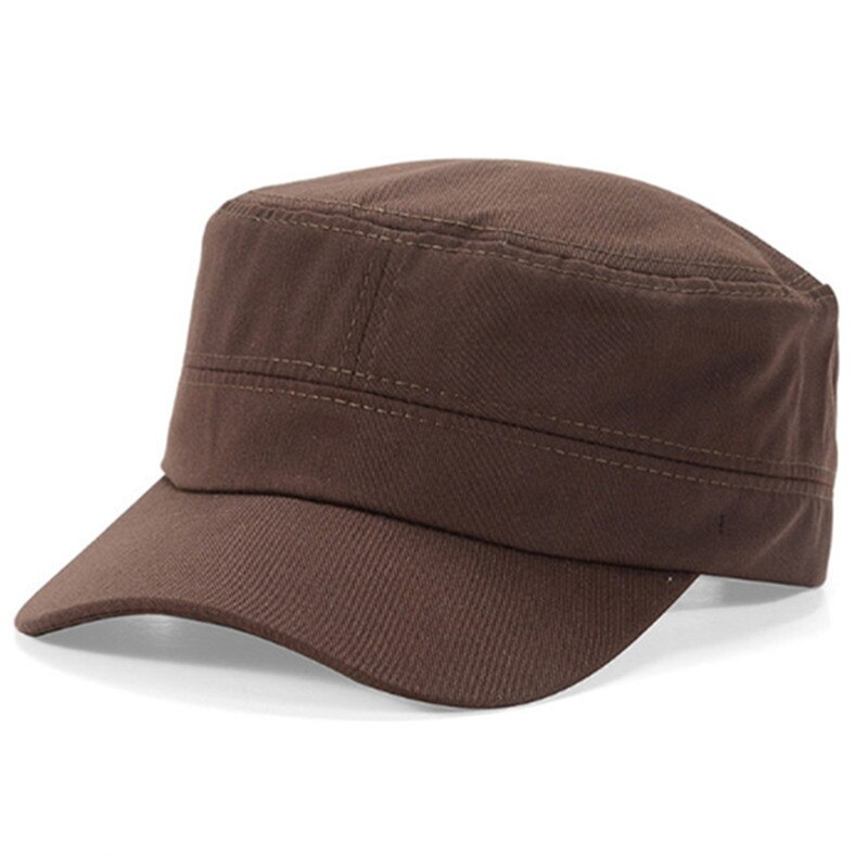 Vintage unisex hat mesh afslappet flerfarvet hat baseball afslappet kasket kuppelhat sol afslappet skyggehat: Kaffe farve