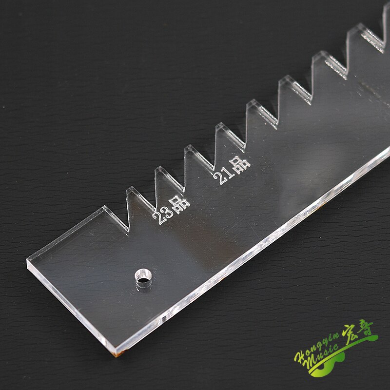 Guitar fingerboard wire groove cutting and positioning of acrylic template mold positioning ruler 21 Product 23 product manufact