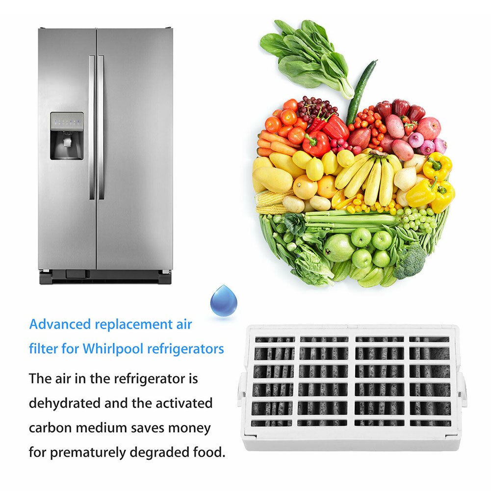 3 Pcs Fresh Flow Comparable Refrigerator Air Filter for Whirlpool W10311524 CLH@8