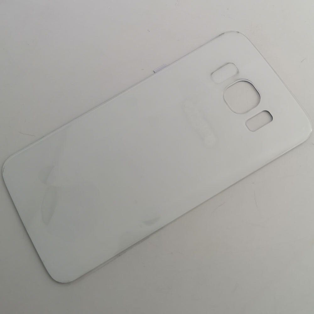 Rear Housing Case For Samsung Galaxy S6 G920 G920F SM-G920F G9200 3D Glass Battery Back cover + Adhesive Sticker: white