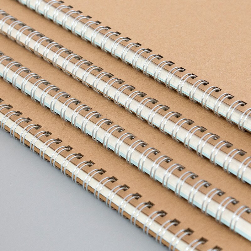 A5 Notebook Kraft Journal Grid Dot Blank Line Drawing Planner Agenda Stationery Doted Note Book School Office Supplies