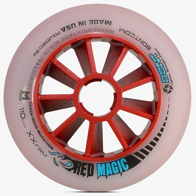 BONT Red Magic Inline skate wheels Speed skate wheels: 110mm XX Firm