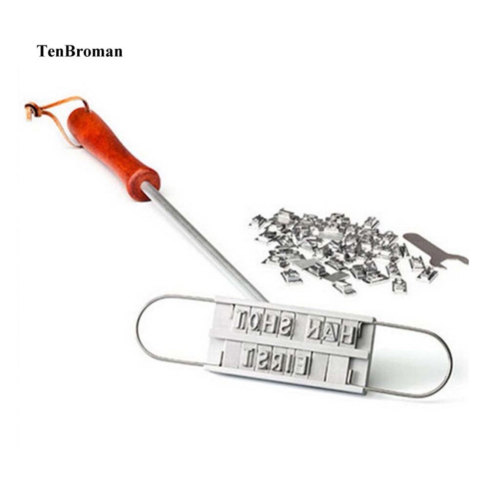Edelstahl Grill Stempel Grill Buchstaben Grill Feuer markieren Dichtung Stanzen Schimmel BBQ Werkzeuge Kochen BBQ Zubehör