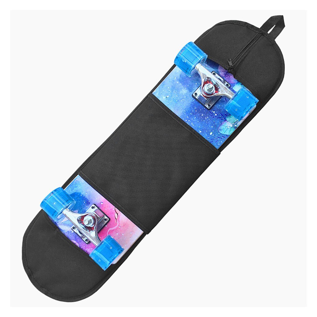 Duurzaam Handig Skateboard Schouder Carrier Verstelbare Riem Met Een Mesh Pouch Portable Skateboard Draagtas: Default Title