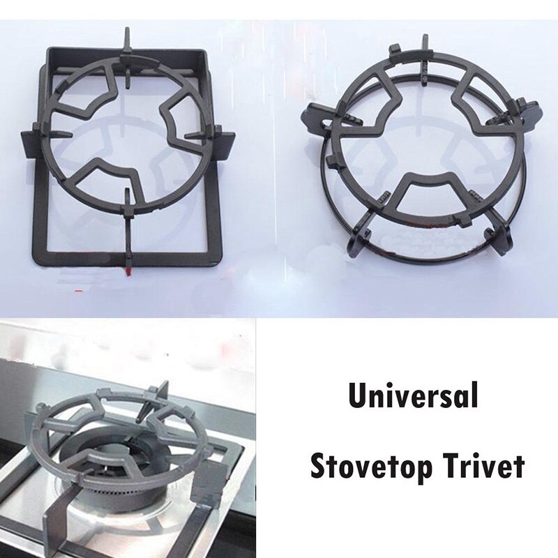 Universal støbejern wok pan support rack stativ til brænder gaskomfur kogeplader komfur hjem køkkenredskaber køkkengrej tilbehør