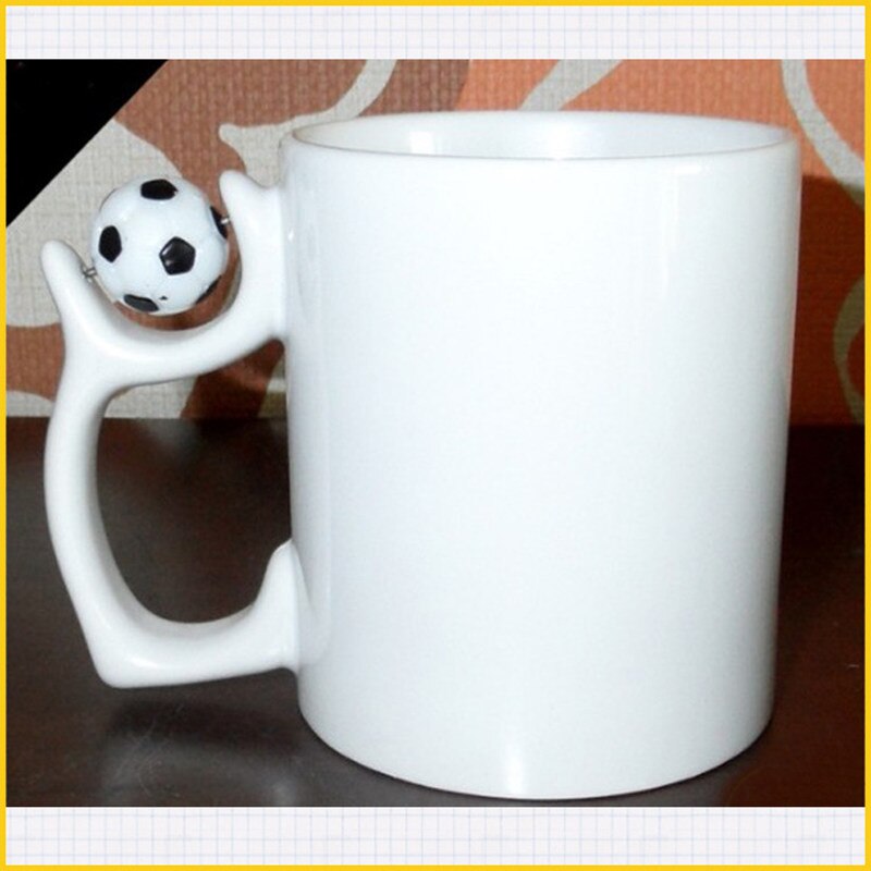 Sport Football Mug Ceramic Soccer Ball Cup for Water Bottle Coffee Mug Tea Cup Milk for Coach Fans Soccer Players