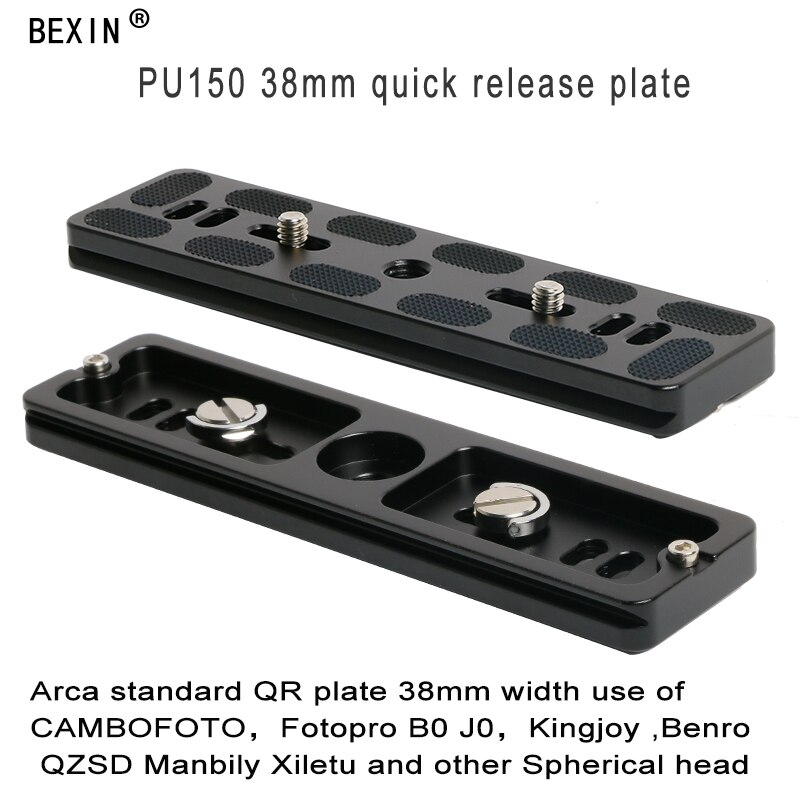 BEXIN Universal- Metall Arca schweizerisch montieren Adapter schnell Freisetzung Platte Mit 1/4 Schraube Für Benro Stativ Ball Kopf PU300/200/150/120