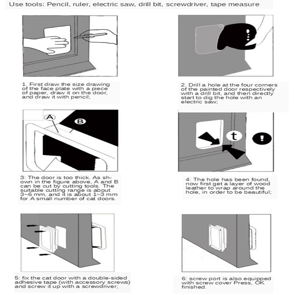 Dog Screen Door, Pet Screen Door ABS Plastic Protector for Sliding Door