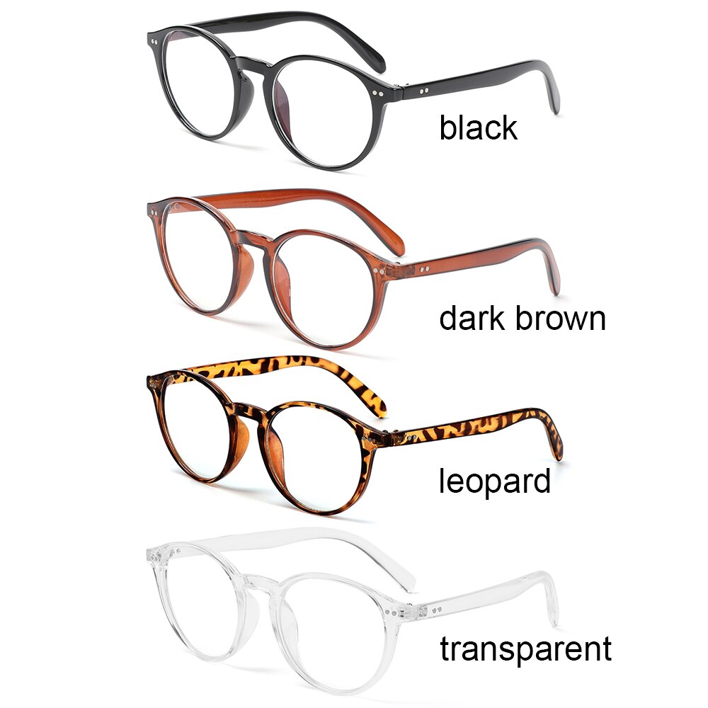 1 PC oeil bleu lumière bloquant lunettes ultraléger cadre rond optique lunettes cadres bloquant jeu plat miroir lunettes