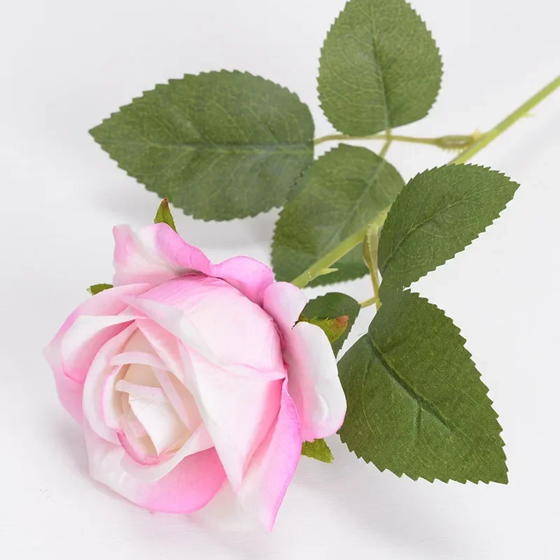 Ramo de flores artificiales, hojas de eucalipto de rosa blanca y roja, decoración de boda, flor falsa de peonía para , de decoración del hogar, 1 Uds.: Castaño