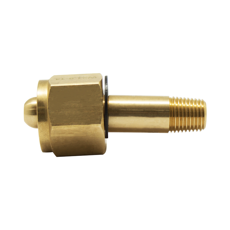 Soda CO2 CGA-320 W21.8 Moer &amp; Tepel CO2 Kooldioxide Fittings 1/4 &quot;Npt Met Bal End Plunger