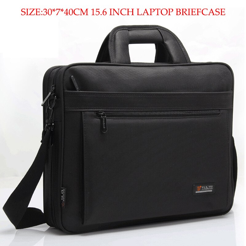 Brand Briefcase 15.6 inch Laptop Handbag Casual Messenger Shoulder Bag for Men Office Bag