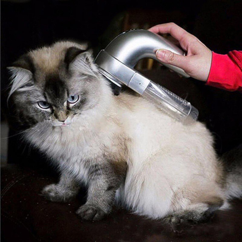 Pet Electrical Hair Fur Remover Shedding Grooming Brush Comb Dog Cat Puppy Vacuum Cleaner Trimmer Machine