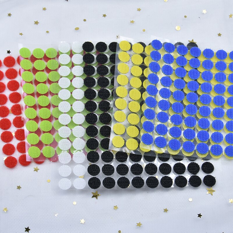 108 par velcro adhesivo cierre autoadhesivo cinta ganchos y bucles magia cinta pegatinas Dots Velcros de Nylon casa Klitterband pegamento
