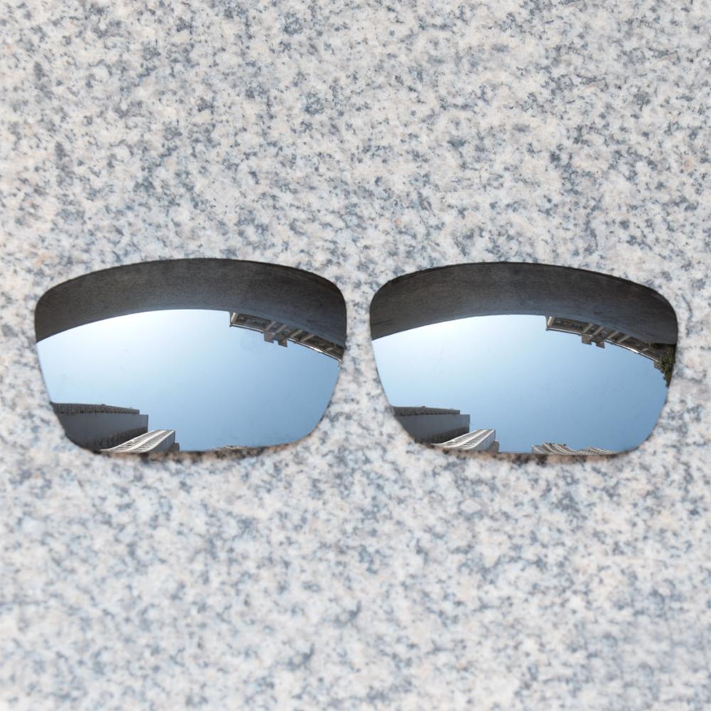 E.o.s Gepolariseerde Verbeterde Vervanging Lenzen Voor Oakley Fuel Cell Zonnebril-Silver Chrome Gepolariseerde Spiegel