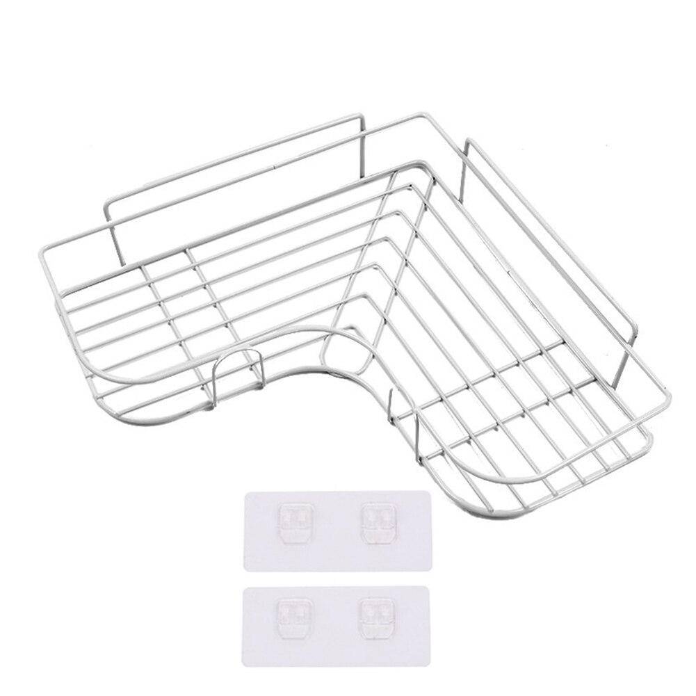 Schlecht Regal Ecke Rahmen Dusche Organizer verwöhnen Zauberstab Montieren Shampoo Lagerung Halfter Mit Saugnapf Küche Lager Gestell: 01 1pc