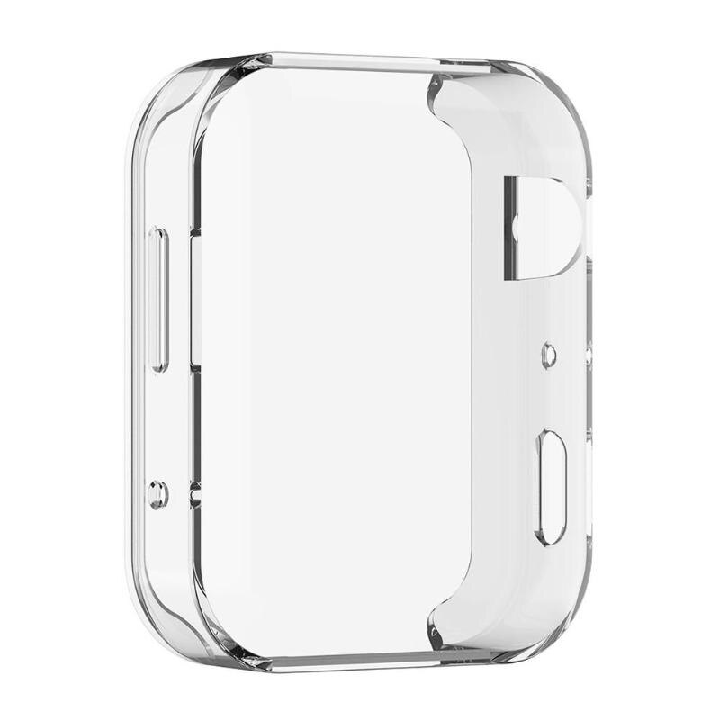 Smart klockskydd mjuk tpu-ram helskärm skyddande skalfodral för xiaomi klocktillbehör: Transparent vit