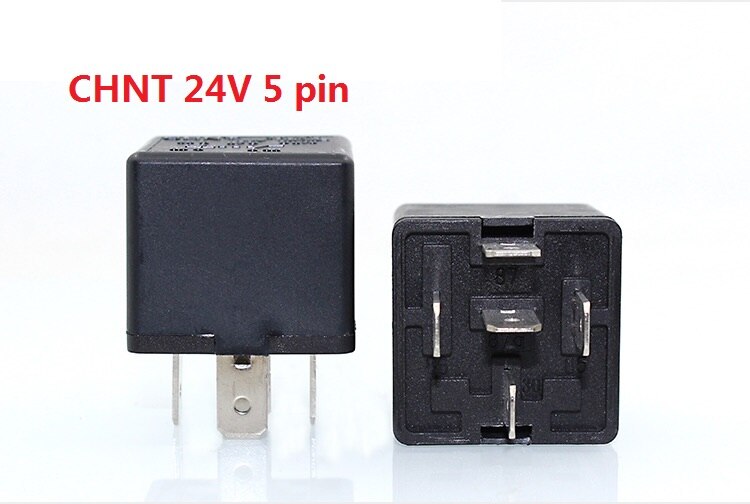 12/24V Relay 4/5Pin 30A 40A Waterproof with Ceramic socket with Lastic socket Relay Car Motorcycle Horn Wire: Without socket / 5Pin 24V 40A