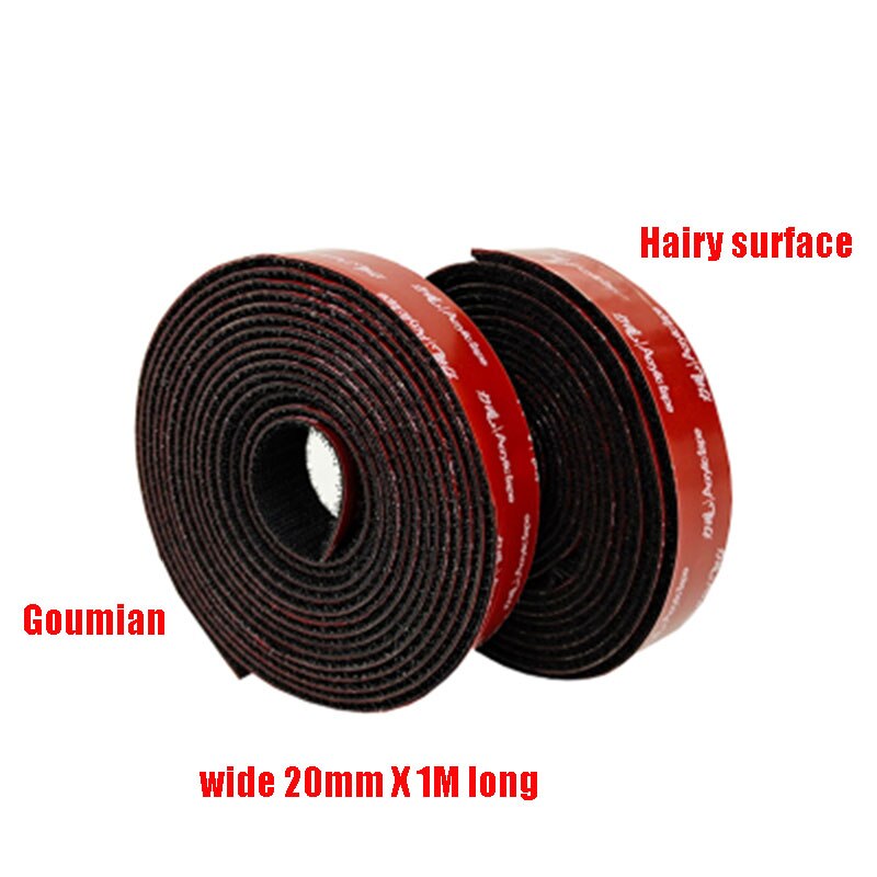 1/m Mair f Strong Self-Adhesive Hook And Loop Fastener Tape Nylon Sticker velcroTape Adhesive Car Interior Can Be Used For DIY 1: 20mm  x 1m