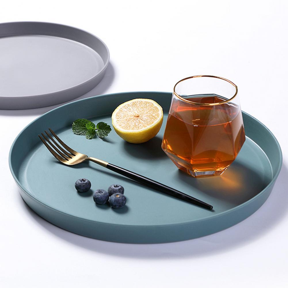 Shockproof Serving Tray Anti-deformed PP Coffee Tea Exquisite Fruit Tray for Living Room