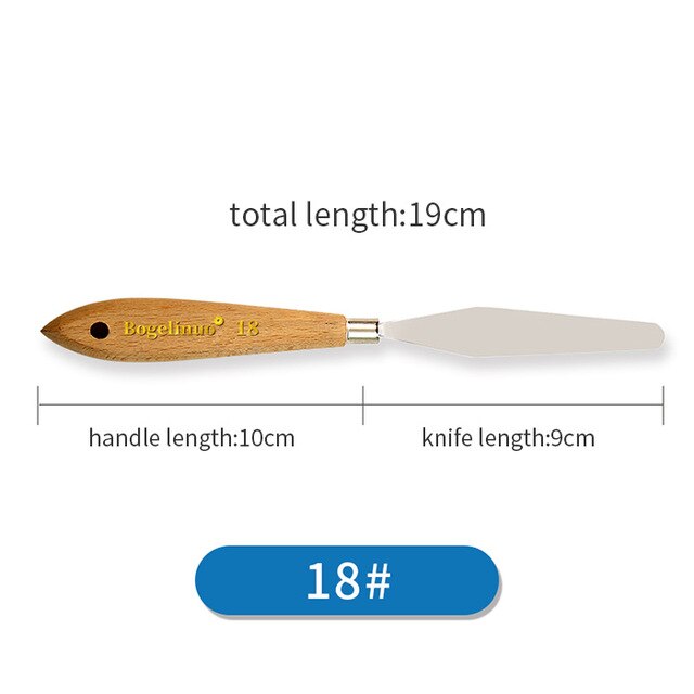 Edelstahl Palette Schaber Messer Verschiedenen Größen Ziehen Spachtel Flexible Klingen Für Aquarell Öl Gouache Künstler Malen Werkzeug