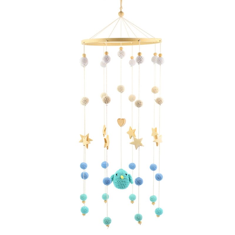28EC Baby Crib Mobile Rattle Toy Knitting Wool Bir... – Vicedeal