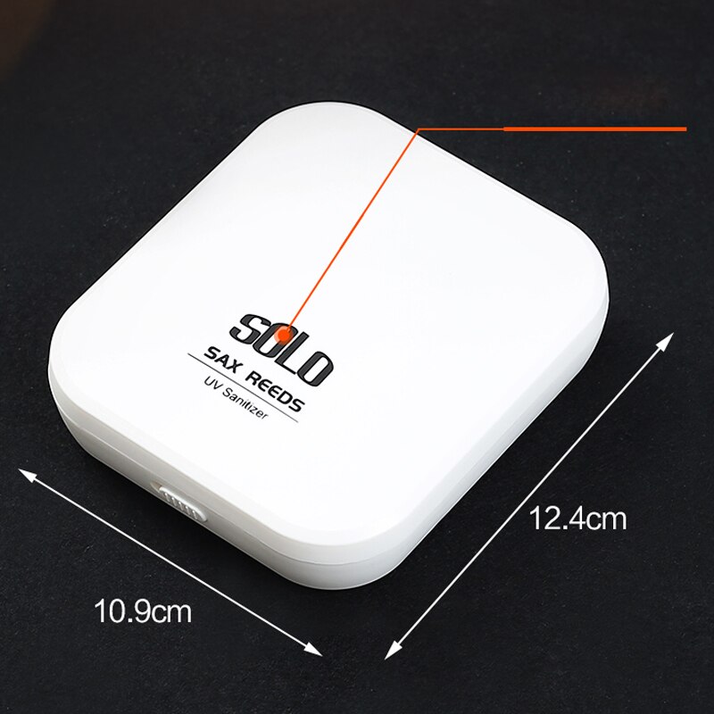 SOLO Sax Cañas los rayos ultravioleta de desinfección UV desinfectante blanco caja de ABS para cañas saxofón caja de juncos accesorios de partes de