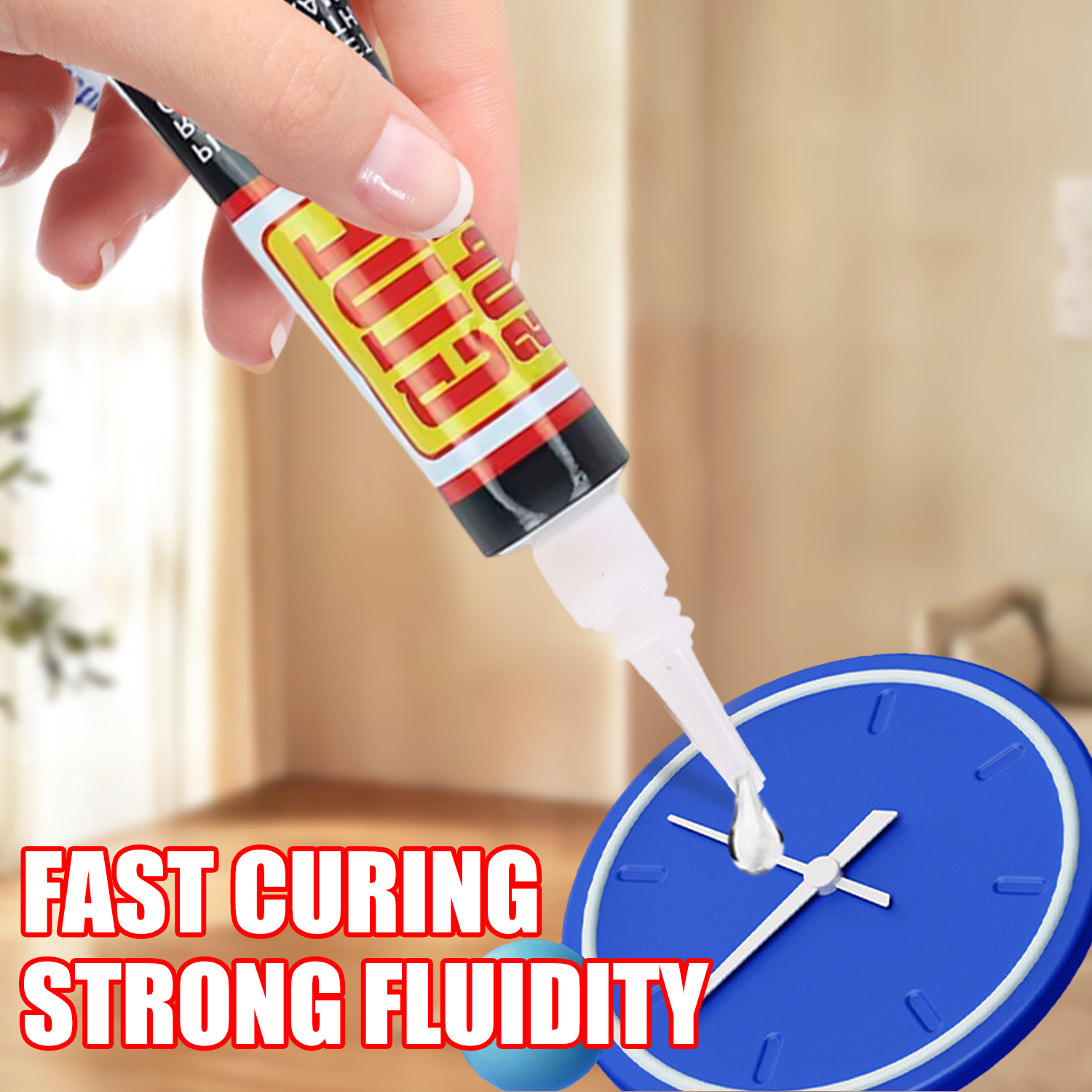 10/50pz Liquido super Colla Legno Gomma Metallo Vetro Cianoacrilato Adesivo Istantaneo forte Legame Pelle Scarpe Ad Asciugatura Rapida Colla di Riparazione