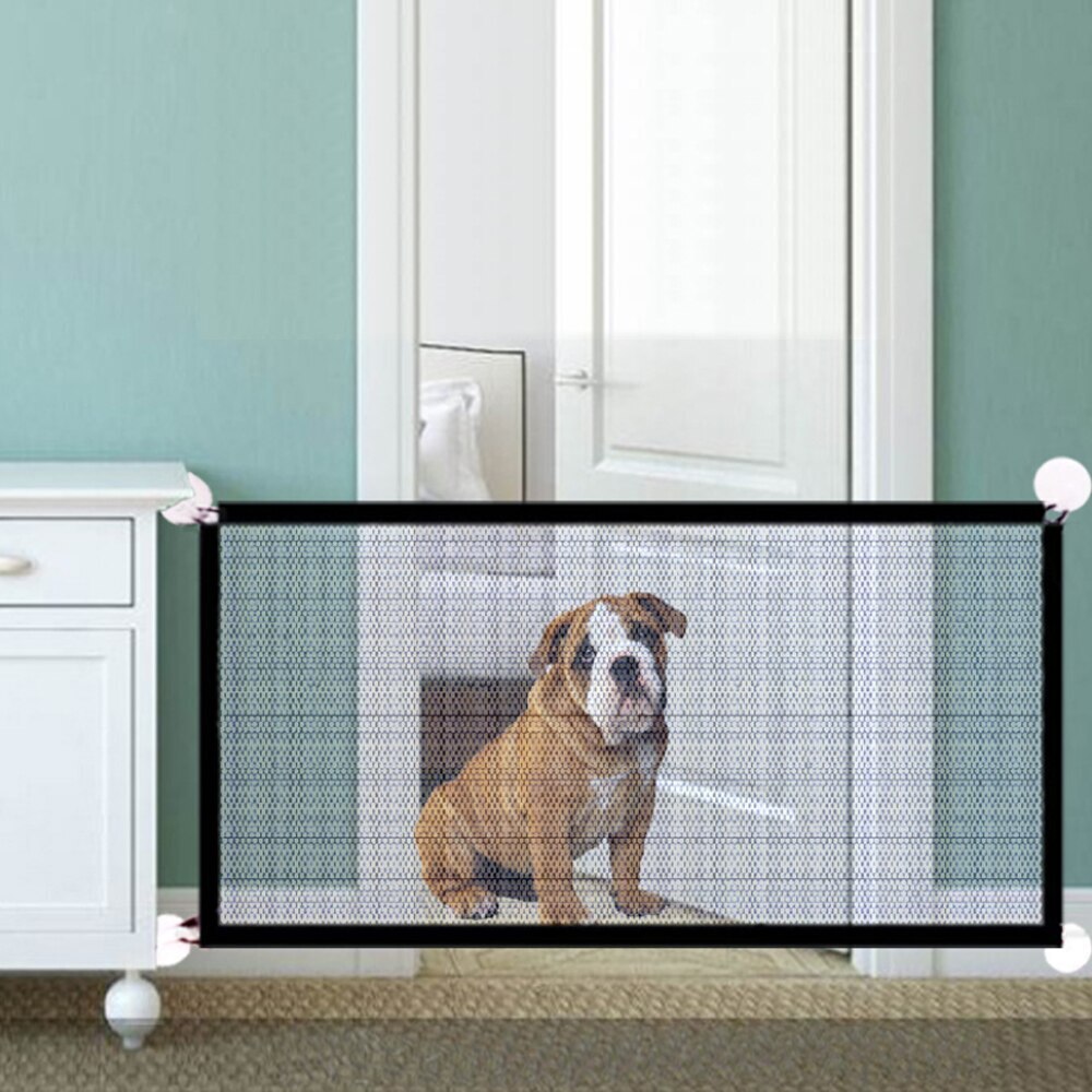 Malla de aislamiento plegable para perros y gatos, valla de seguridad para perros, sin perforación, red mágica para mascotas, suministros nuevos