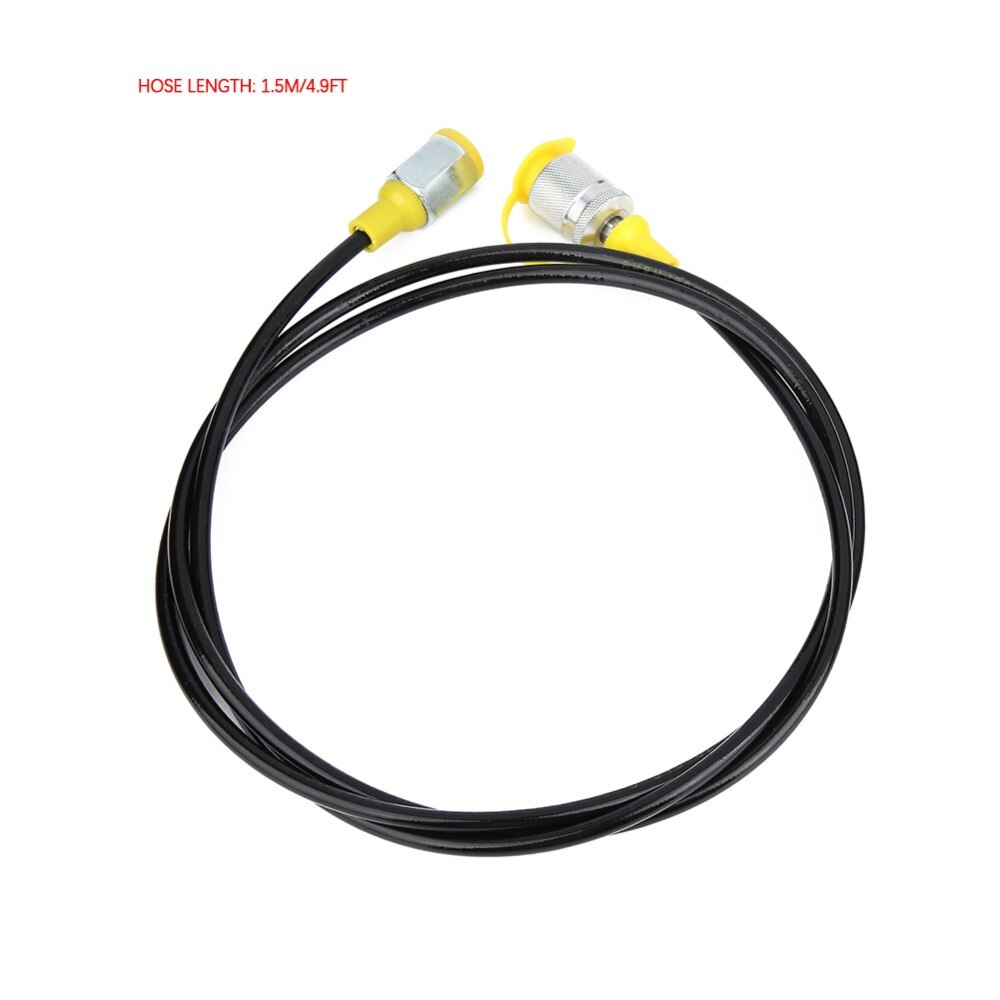 Hydraulic Hose Test Point Coupling *2-BSP1/4 + 0~400BAR/6000PSI Gauge+ 1.5m Hose Pressure Meter tester