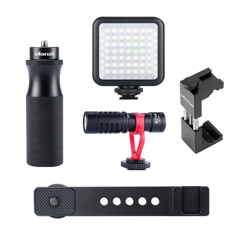 Ulanzi U-40 Camera Grip - 1/4" Screw Mount - Cold Shoe Adapter - for Microphone, LED Light, Vlogging Kits