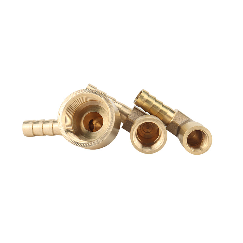 Kolanko mosiężne złącze kolczaste 8 ~ 16 mm króciec do węża X 1/4 "3/8" 1/2" adapter złącza z gwintem wewnętrznym do paliwa gaz woda miedź