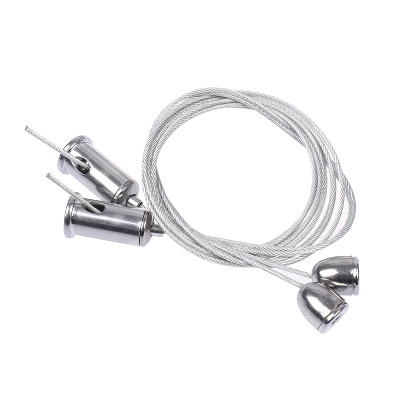 2 draden/set 1 m staalkabel Voor het optillen van diverse paneelverlichting die veel wordt gebruikt