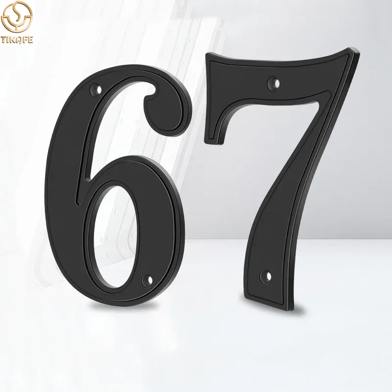 5 Inch Metal House Numbers for Outside, Modern Address Numbers for House, Anti-Rust Door Numbers for Front Door Garden Mailbox