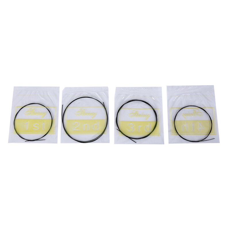 4 pièces/lot 4 pièces/ensemble Nylon arc-en-ciel ukulélé cordes Durable pièce de remplacement pour ukulélé guitare Instrument de musique Accesso
