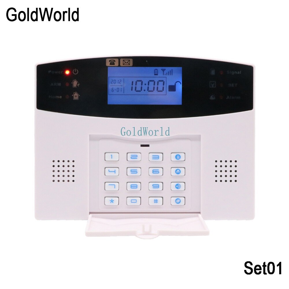 99 Zone Wireless House Safety LCD Wireless GSM Alarm Keypad Security Alarm System With Pir Motion Sensors