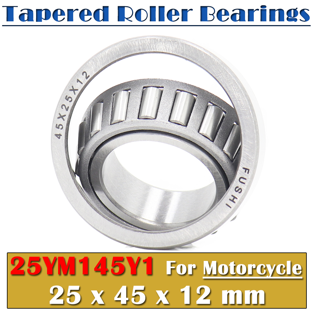25YM1 45Y1 Rodamiento de rodillos cónicos 25x45x12 mm (1 ud.) - 45KS-25Y, rodamiento de soporte para motocicleta, copa cónica de una sola fila, duradero