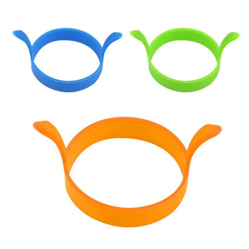 2 pezzi colazione frittata stampi per uova fritte commestibile anello per uova in silicone anello per pancake stampo antiaderente strumento per friggere accessori da cucina