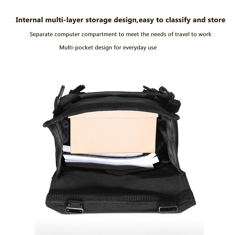 MARKROYAL canvas Waterdichte Rugzak Unisex multifunctionele Rugzak Voor Mannen Zwart Uitbreidbaar ruimte Zwart Uitbreidbaar ruimte Tas