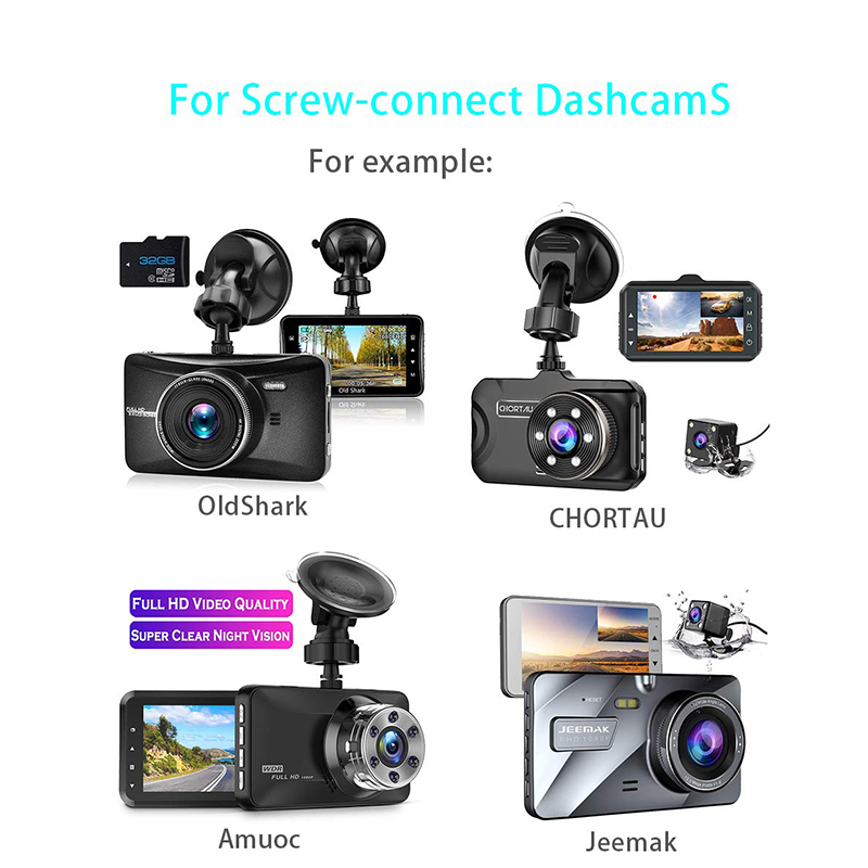 Universeller 360-Grad-Halfter für DVR, Kunststoffsockel, Ständer, Drehung, GPS-Navigationshalterung, Auto-Monitor-Halterung, Halfter, Saugnapf