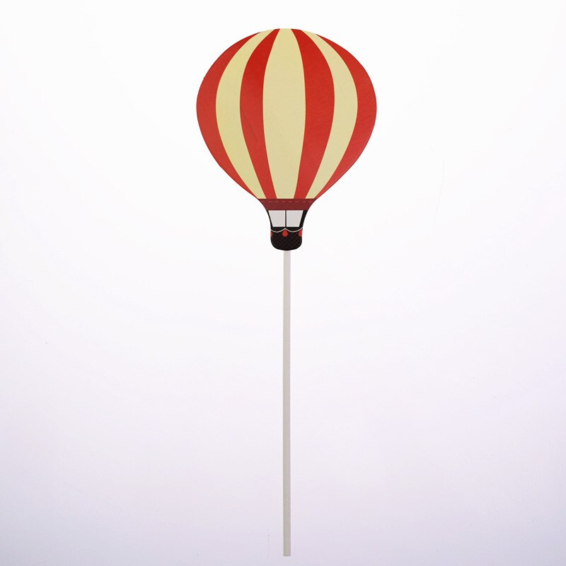 2pcs/lot Air Balloon Birthday Wedding Cake Topper Flags For Birthday Wedding Party Cake Baking Decor