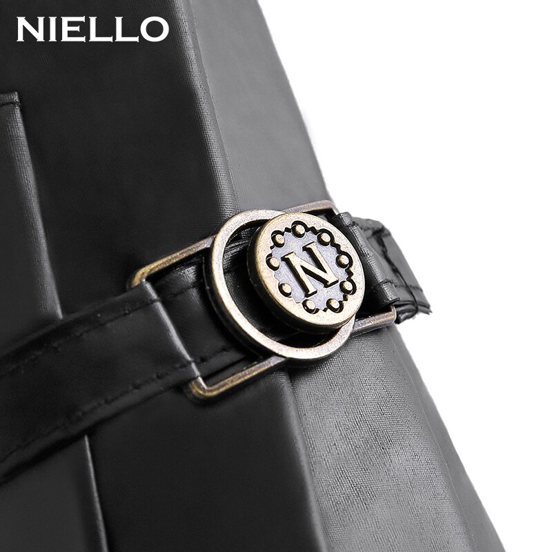 Niello Double Layer Small Black Umbrella with Thick Vinyl Umbrella Rain Women Outdoor Umbrella Parasol Umbrella