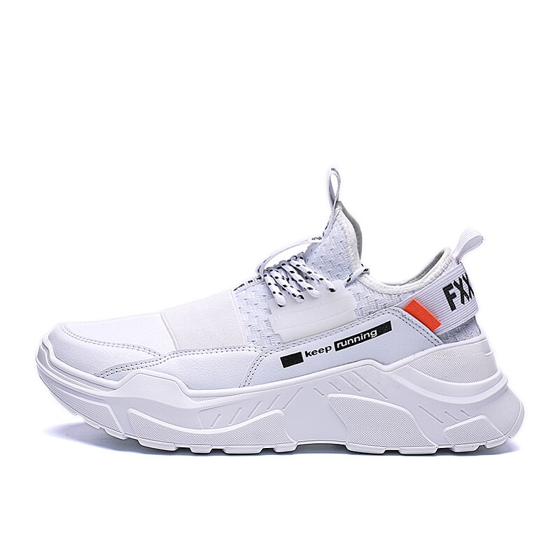 Schoenen Mannen Lichtgewicht Ademend Comfortabele Klassieke Heren Casual Schoenen Antislip Mannen Sneakers Lace-Up Mesh flats: 871903 White / 6.5