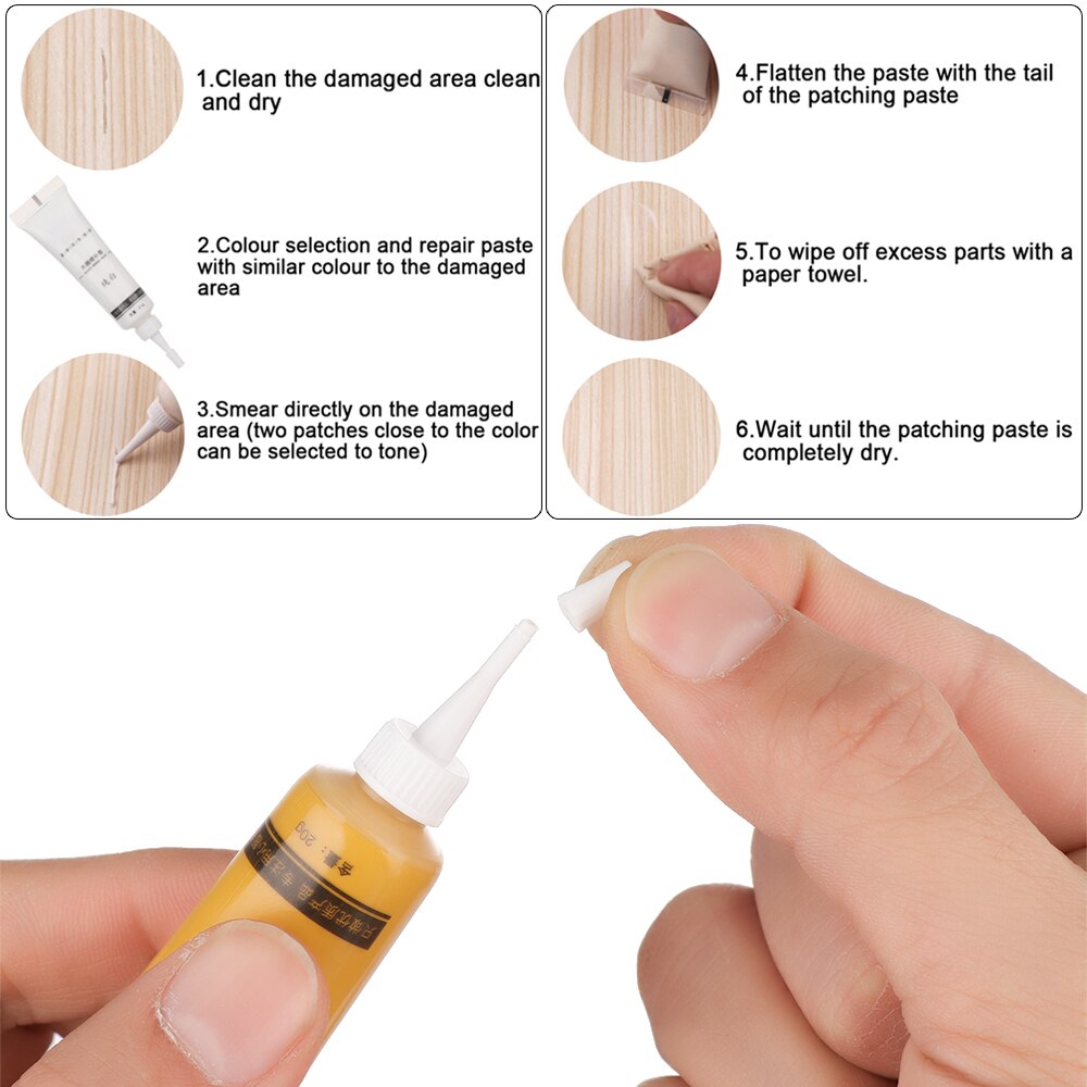 Naprawa mebli zadrapania na lakierze naprawa uszkodzeń naprawa kremów meble drewniane dotykać w górę uniwersalne narzędzie robić naprawy DIY