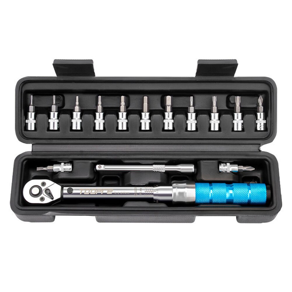 ROCKBROS Chiave Dinamometrica 2-24 Nm 1/4″ – Set Completo Per Bici, Moto E E-Bike (Scatola Inclusa)