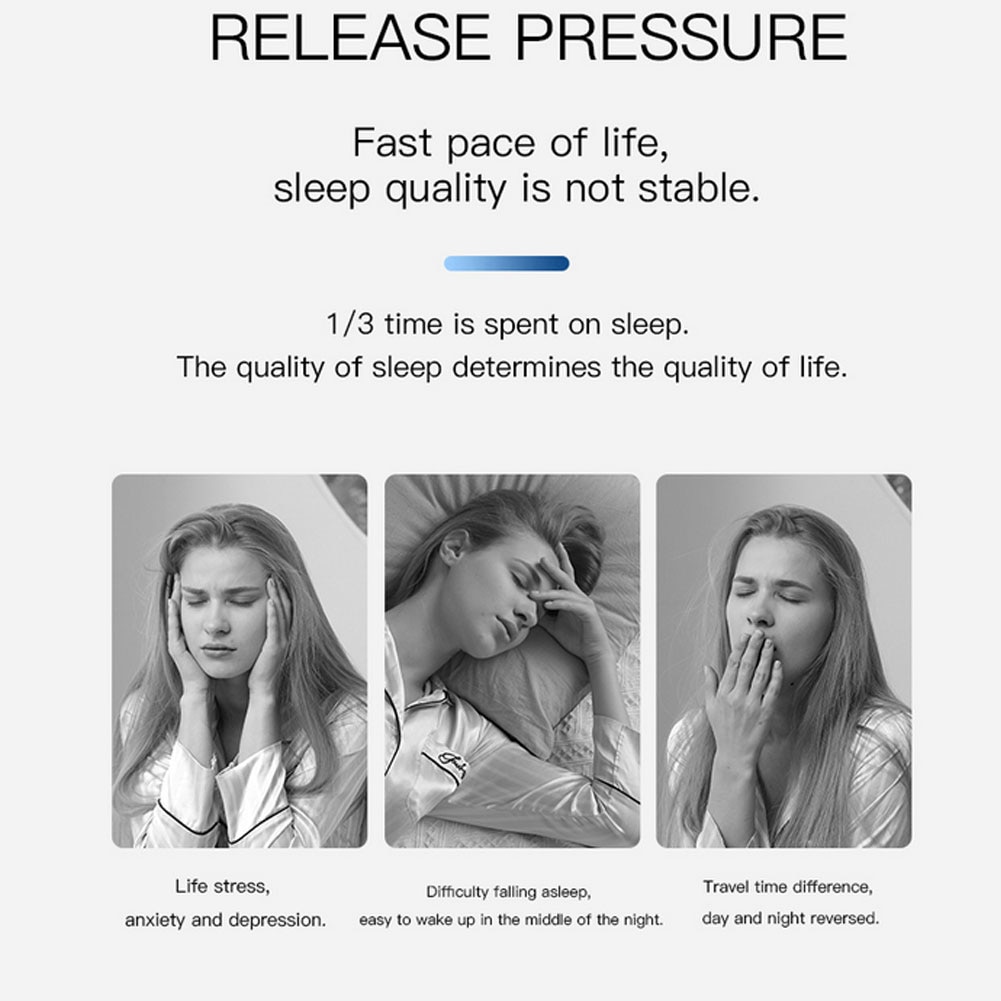 Health Care Sleep Aid Home Portable HandHeld Sleep Instrument Insomnia Therapy Low Frequency Black Technology Sleeping Machine