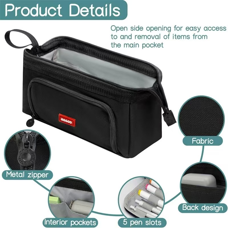 Back To School Pencil Case Large Capacity Student Stationery Case Pencil Bag High Value Cosmetics Bag Multi-function Pencil Case